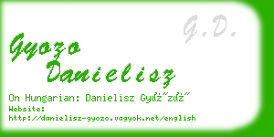 gyozo danielisz business card